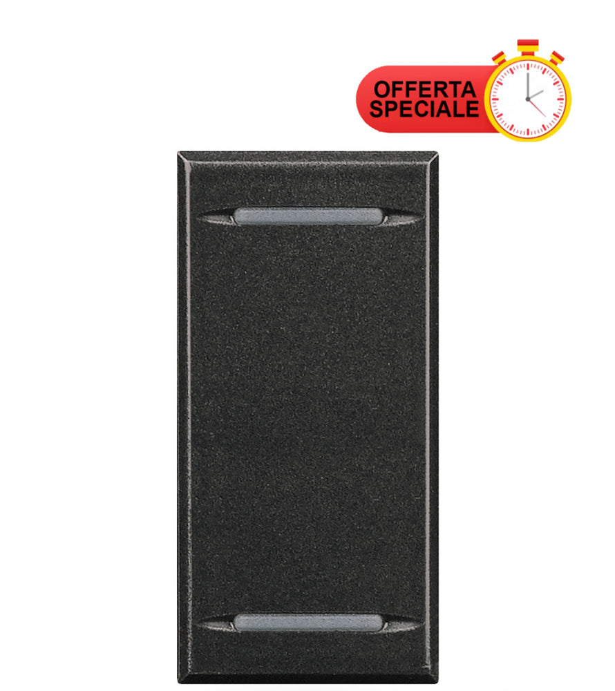 Bticino Axolute Copritasto 2 funzioni con lenti illuminabili in antracite - Offerta speciale