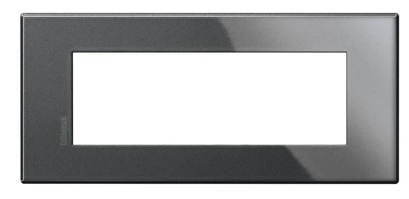 BTicino Placca Axolute Air 6 Moduli Antracite HW4806HS - Design Elegante e Versatile, Installazione Facile