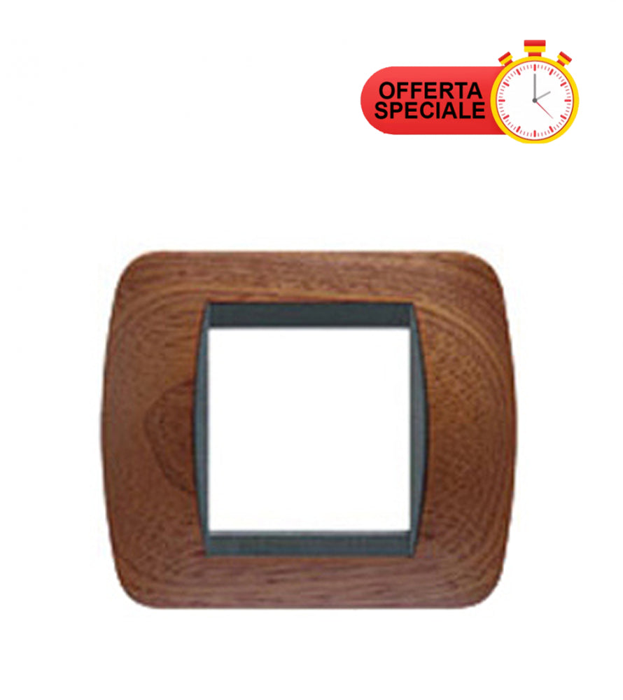 Living Int. Placca in legno mogano 2 posti, design elegante, materiale legno, per interni, offerta speciale