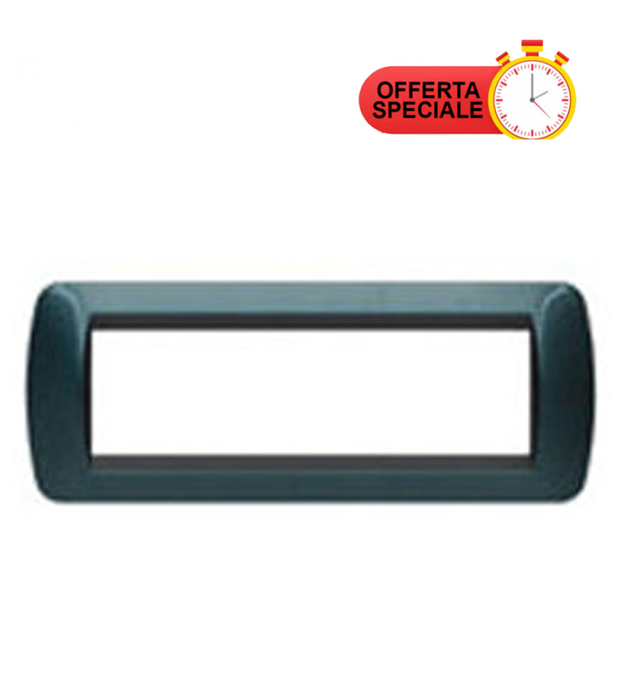 Living International Placca 7 Posti Blu, BTICINO L4807BT, special offer image with countdown timer.