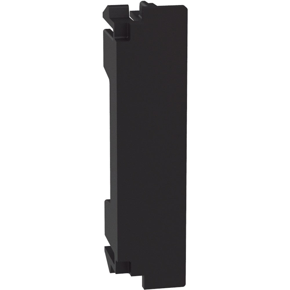 Falso polo tecnico mezzo modulo J4949 BTicino MatixGO, accessorio elettrico in colore nero.