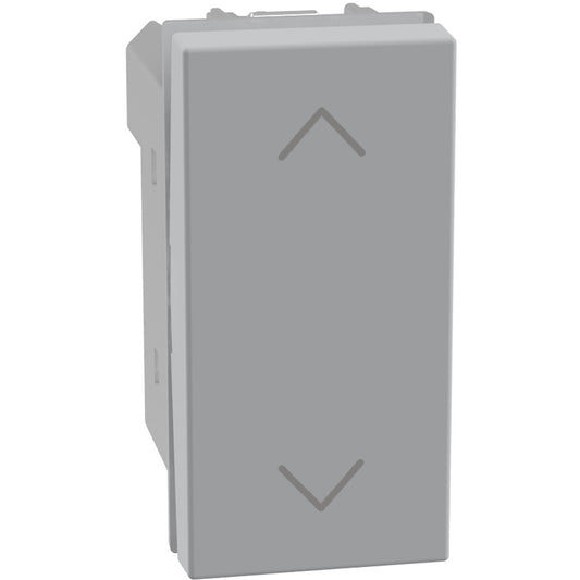 Pulsante doppio interbloccato BTicino MatixGO grigio JG4037N per tapparelle, 1 modulo, 10A, 250Vac.