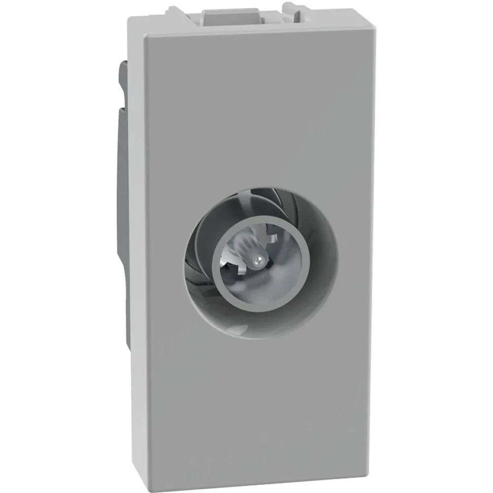 Presa TV Coassiale Diretta BTicino MatixGO 1 Modulo Grigia JG4202D - Segnale Affidabile e Facile Installazione