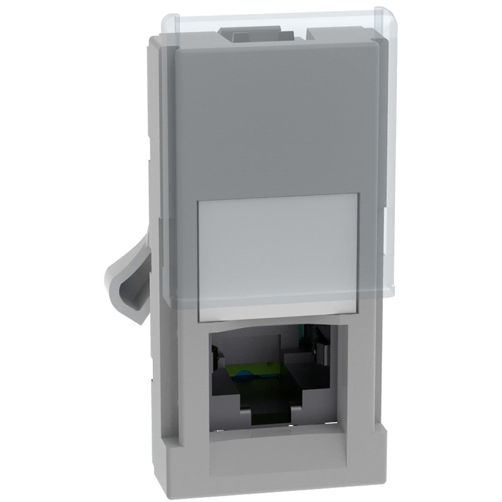Connettore RJ45 BTicino MatixGO UTP CAT5E grigio, 1 modulo, Toolless IDC per cablaggio rete.