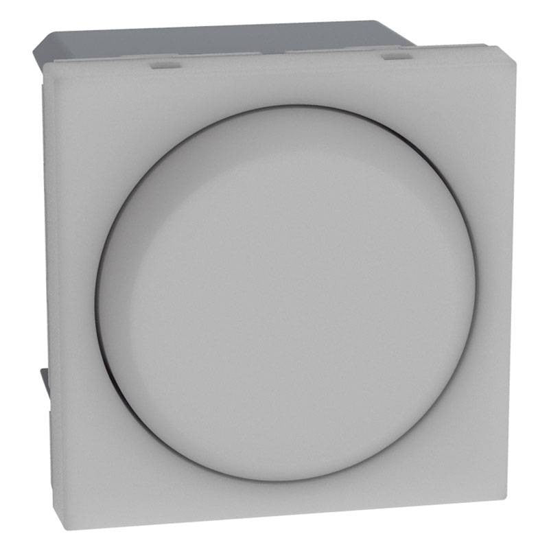 Pulsante rotativo Bticino MatixGO in grigio per il controllo della luce e della potenza.