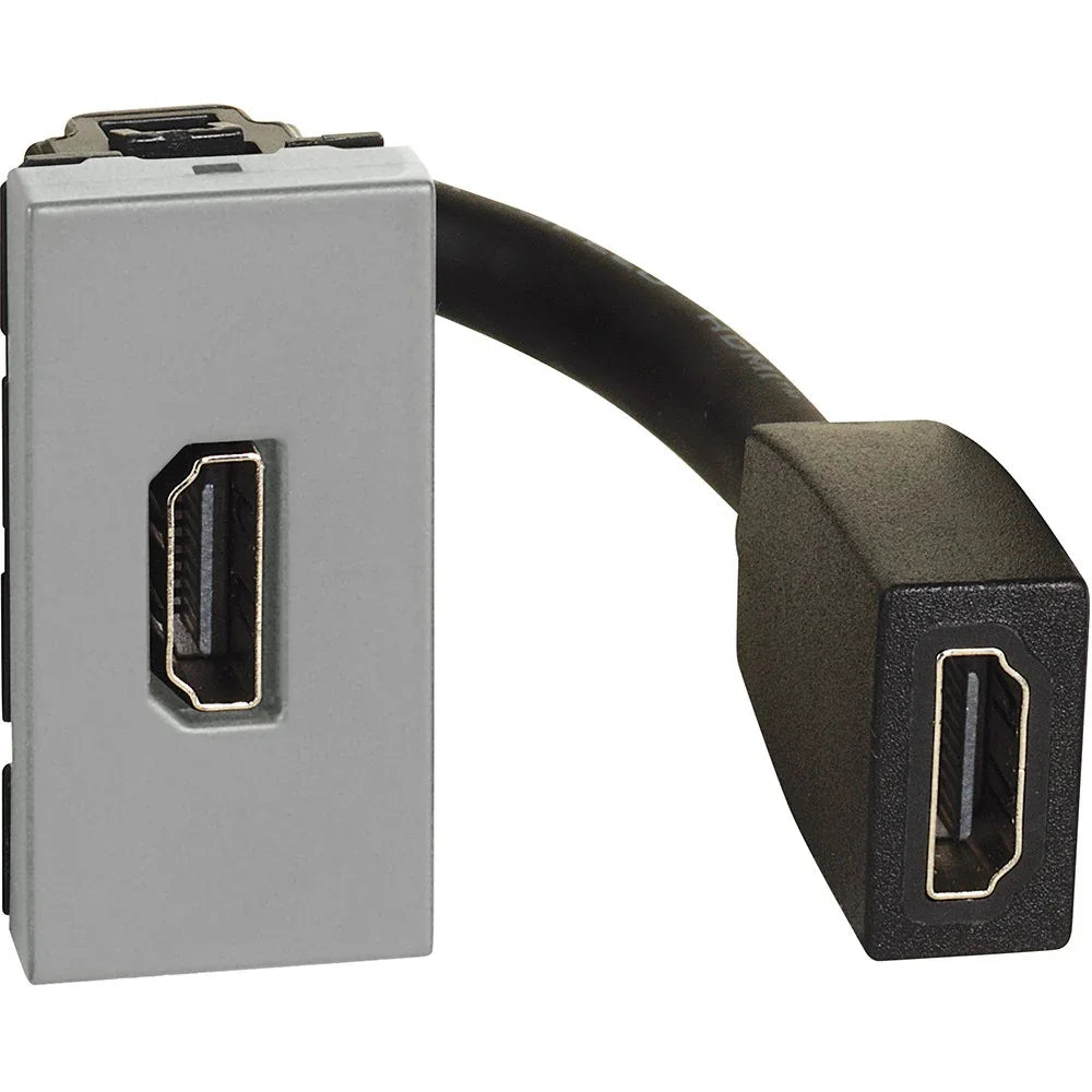 Connettore HDMI Bticino Living Now K4284P - HDMI 2.0, 4K a 60Hz, Design Elegante