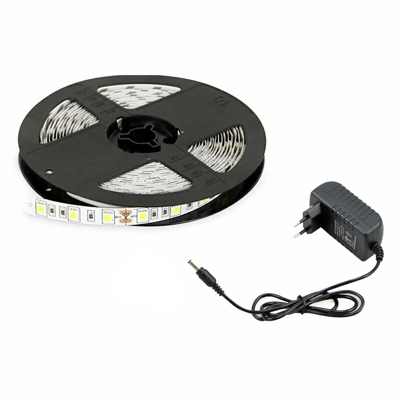 Striscia LED MAPAM MAP 300023, 5MT 12V, Luce Calda 3000K, IP20, 300 LED, Facile Installazione