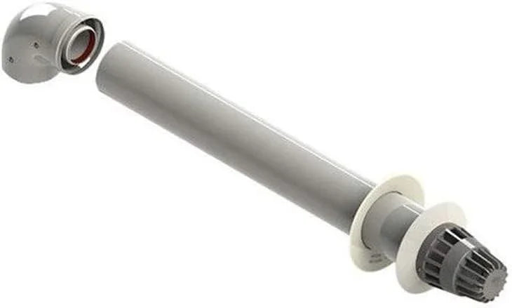 Kit Fumo 60/100 per Caldaia Ferroli - Tubo Coassiale Alta Resistenza, Curva 90°, Efficienza Energetica