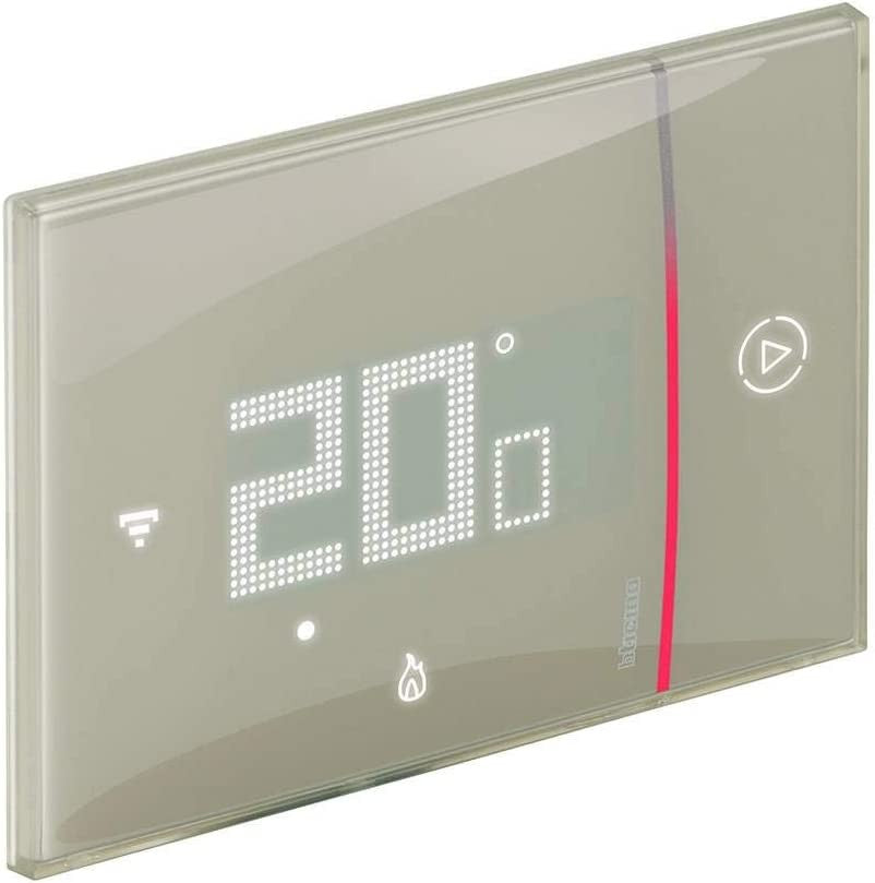 Termostato Connesso Bticino WIFI Smarther 2 Sabbia con display digitale per controllo temperatura