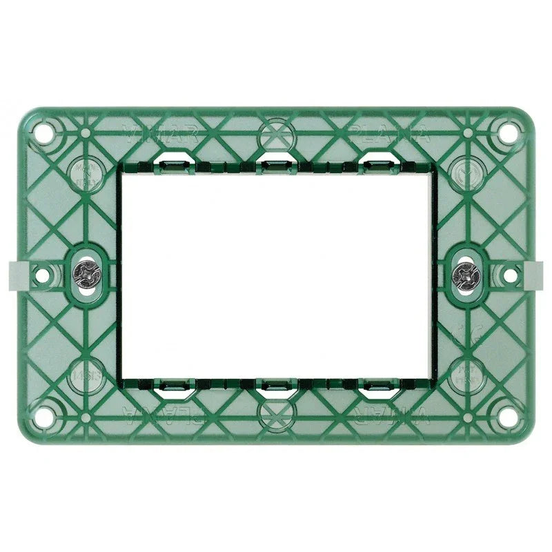 Supporto Vimar Plana 3 Moduli 14613 - Installazione Facile e Compatibilità con Scatole Standard