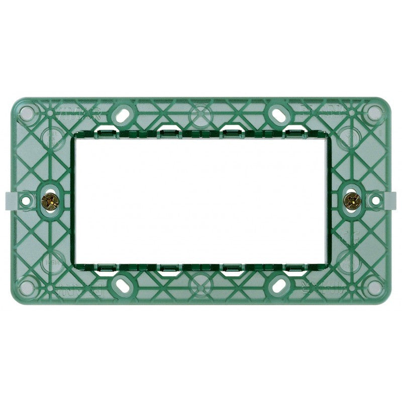 Vimar Plana supporto 7 moduli 14617 per scatole 6/7 frutti, compatibile con placche Vimar Plana.