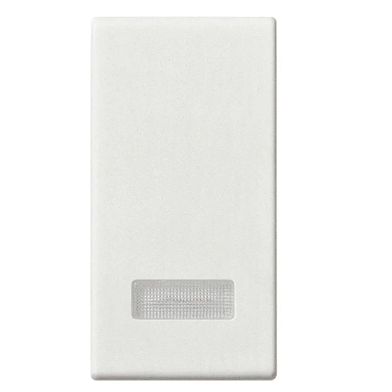 Tasto Intercambiabile Vimar Plana 14026 con Diffusore Illuminabile Bianco, Design Elegante e Sicuro