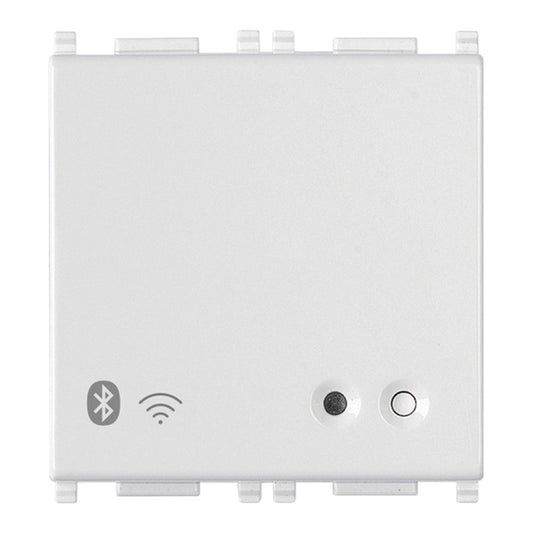 Gateway Connesso WIFI Vimar Plana IOT 2 Moduli Bianco, dispositivo Bluetooth Wi-Fi per integrazione smart.