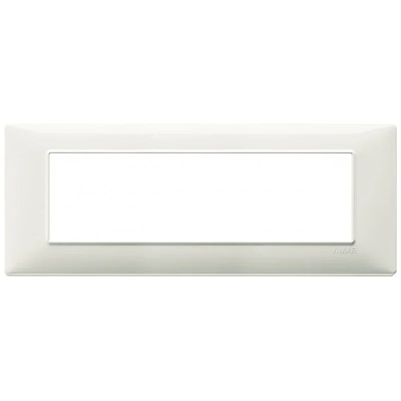 Vimar Plana Placca 7 Moduli Colore Avorio - SKU 14657.02, Design Elegante in Tecnopolimero