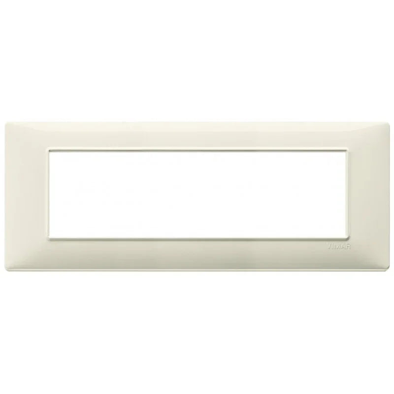 Vimar Plana Placca 7 Moduli Beige 14657.03 - Design Elegante in Tecnopolimero, Facile da Pulire
