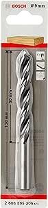 Punta Cilindrica D 9 mm in Legno - Bosch, Alta Precisione, Acciaio, SKU 2608596306