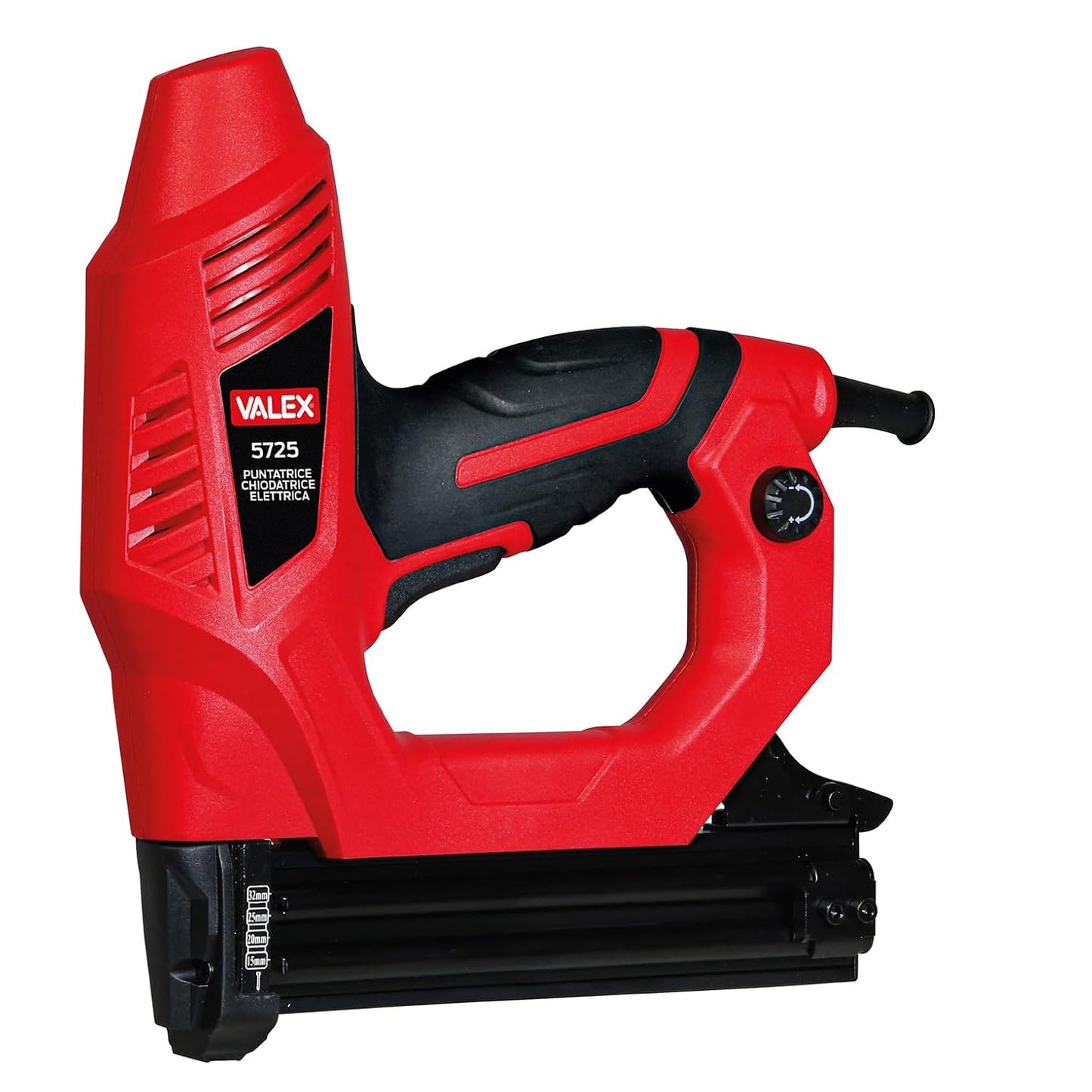 VALEX 5725 Chiodatrice Puntatrice Elettrica in uso per fissaggi precisi e professionali su legno e tessuti