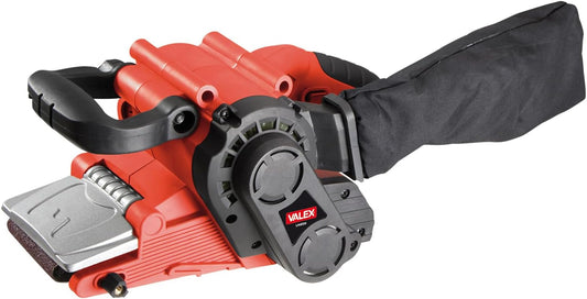 Levigatrice a Nastro Valex LN850 – 800 W, Nastro 457×75 mm, ideale per fai-da-te e uso professionale, che offre prestazioni di levigatura elevate su legno, metallo e plastica.