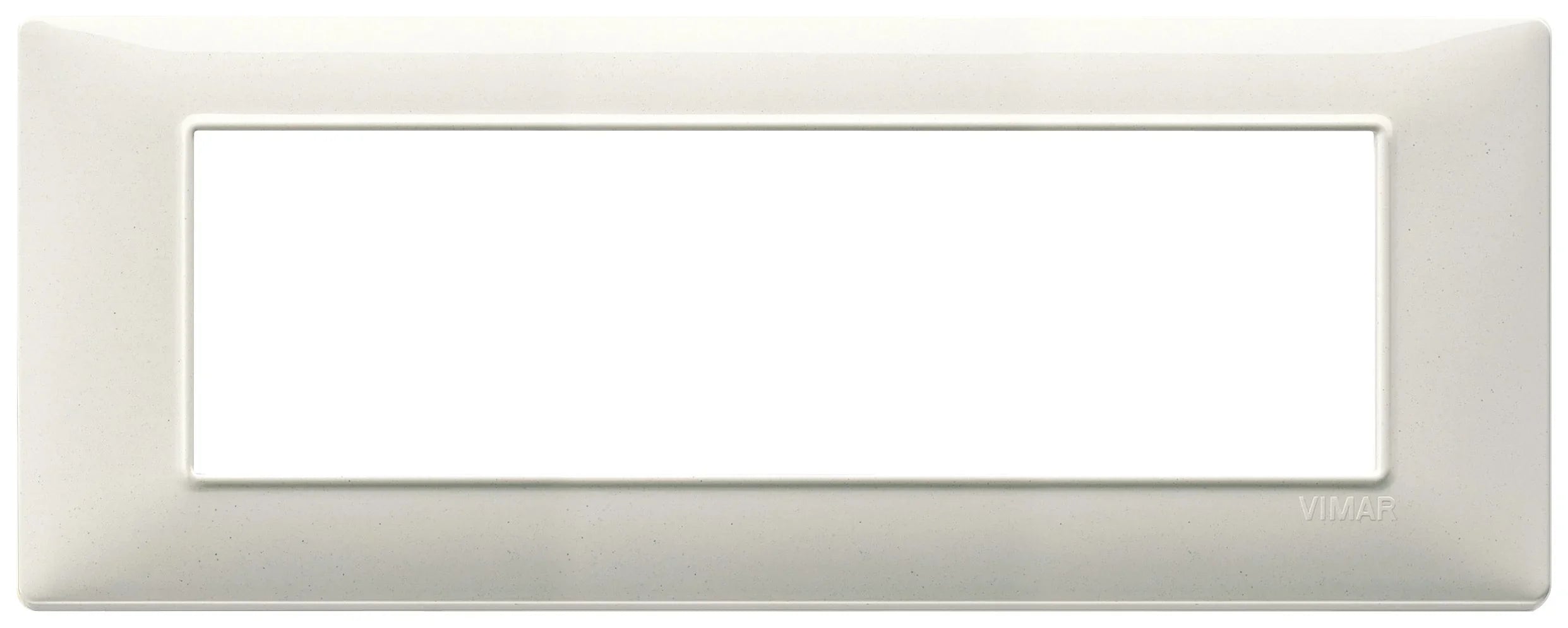 Vimar Plana Placca 7 Moduli Bianco Granito 14657.06 - Design Moderno, Tecnopolimero Resistente