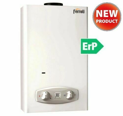 Ferroli - Rock eco Scaldabagno a metano 14 LITRI Camera Aperta