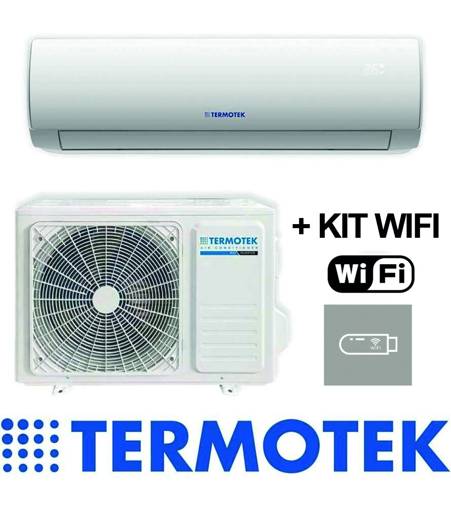 Climatizzatore TERMOTEK 18000 BTU AIRPLUS+ C18 Inverter con WiFi Integrato e unità esterna.