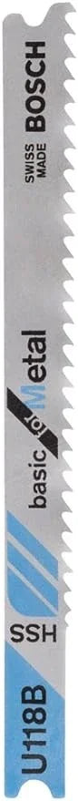 Lame Seghe U-118B Bosch - Lama Professionale per Lamiere in Acciaio - Resistente e Facile da Usare