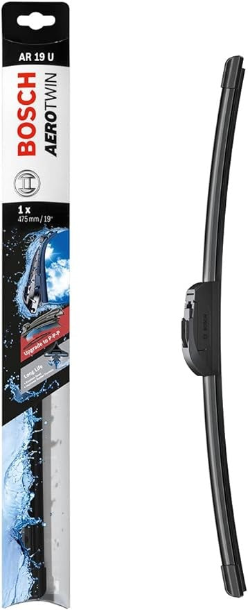 BOSCH AR19U windshield wiper blade, 475mm, designed for optimal performance in adverse weather.