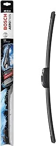 BOSCH AR21U windshield wiper blade, 530mm length, designed for quiet operation and excellent performance in harsh weather.