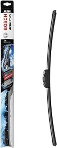 BOSCH AR24U windshield wiper blade in packaging, 600mm length, designed for superior performance in tough weather.