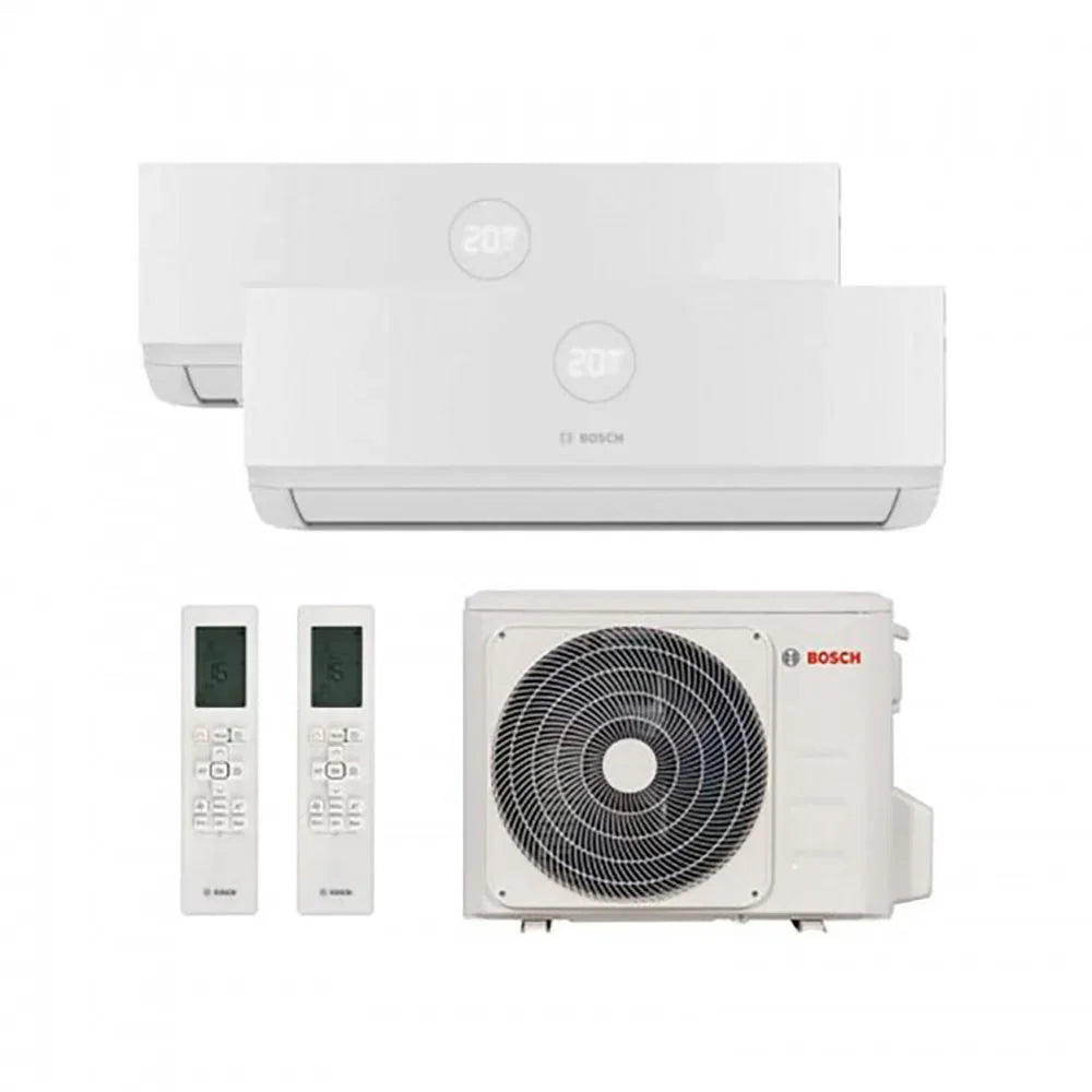 Condizionatore Junkers Bosch Dual Split Climate 5000 R-32 12000 BTU Wi-Fi, A++ Efficienza Energetica, Funzione Silent
