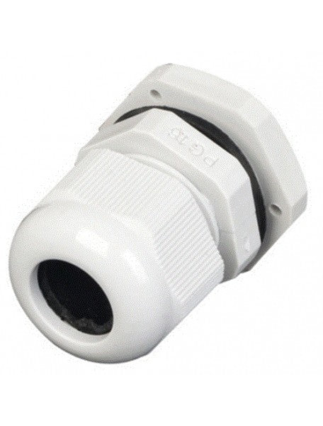 PRESSAC PG13.5 cable gland connector, grey RAL 7035, IP68, suitable for cable diameters 8.5-11.5 mm.