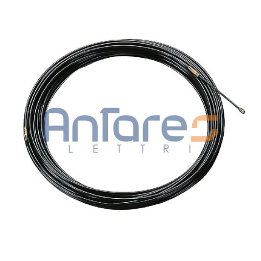 SONDA TIRAFILO MM4: nylon probe with brass terminals and flexible steel tip, diameter 4mm, length 5m.