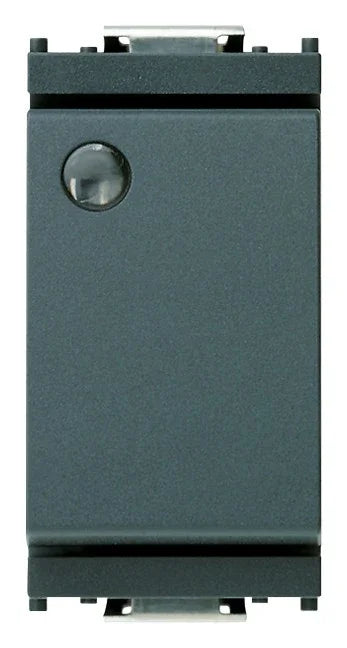 VIMAR Interruttore 1P 16AX Luminoso Grigio - Modello 16021, Design Elegante e Installazione Facile