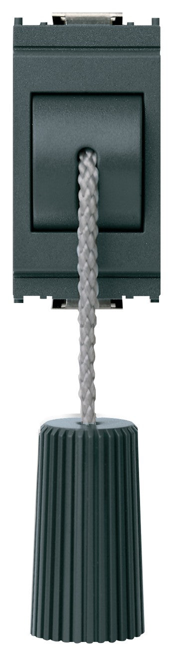 VIMAR Pulsante 1P NO 10A grigio con cordone e pomello, 250V, 1,5m tirante