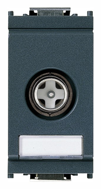 VIMAR TV-RD-SAT coaxial socket, direct connection, male connector, gray, for signals from 5-2400 MHz.