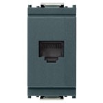 VIMAR RJ45 presa 8/8 grigio, con morsetti a vite per installazione elettrica.