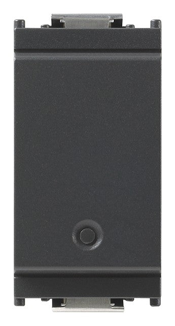VIMAR IoT electronic switch in gray, model 16492, designed for wireless control of various lamp types.