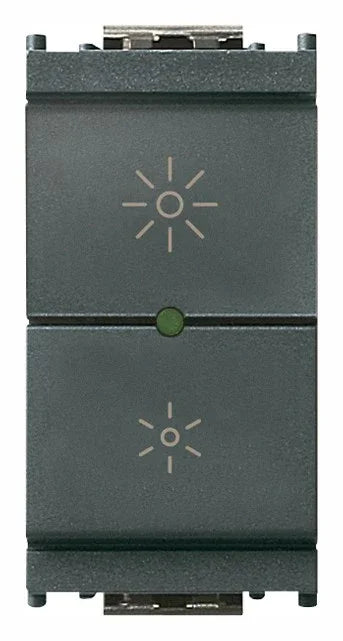VIMAR Dimmer Universale 230V Grigio - SKU 16559.1, Regolazione Intensa per Lampade Incandescenti, CFL e LED