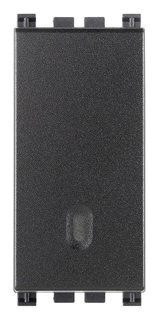 Interruttore VIMAR 1P 16AX Grigio Illuminato - Codice SKU 19001, Manutenzione Facile e Design Moderno
