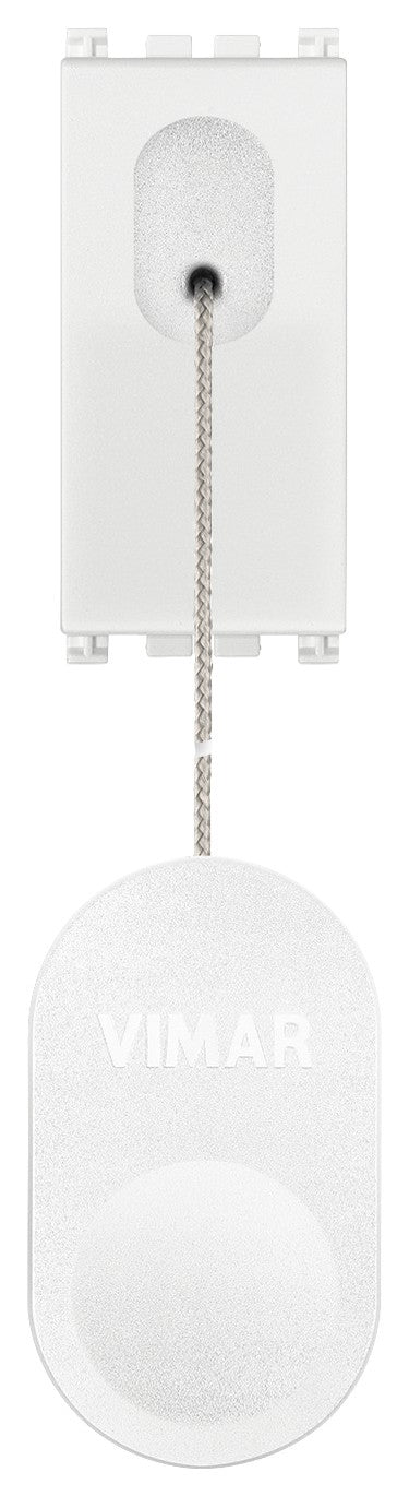 VIMAR Pulsante 1P NO 10A bianco con cordone da 1,5 m e pomello, accessorio per controllo elettrico.