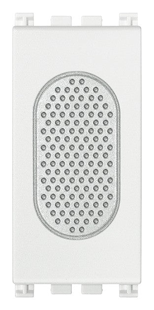 VIMAR Suoneria 12V bianco, 50-60Hz, design elegante, compatibile con impianti SELV, ideale per segnalazione acustica.