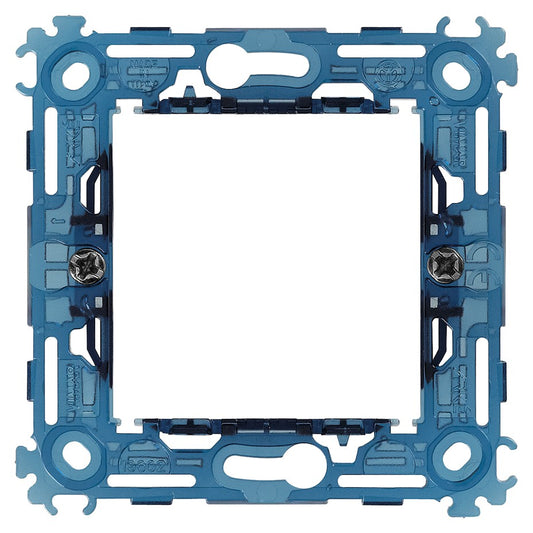 VIMAR Supporto 2M griffe int71 frame for ø 60mm wall boxes, transparent design for easy installation