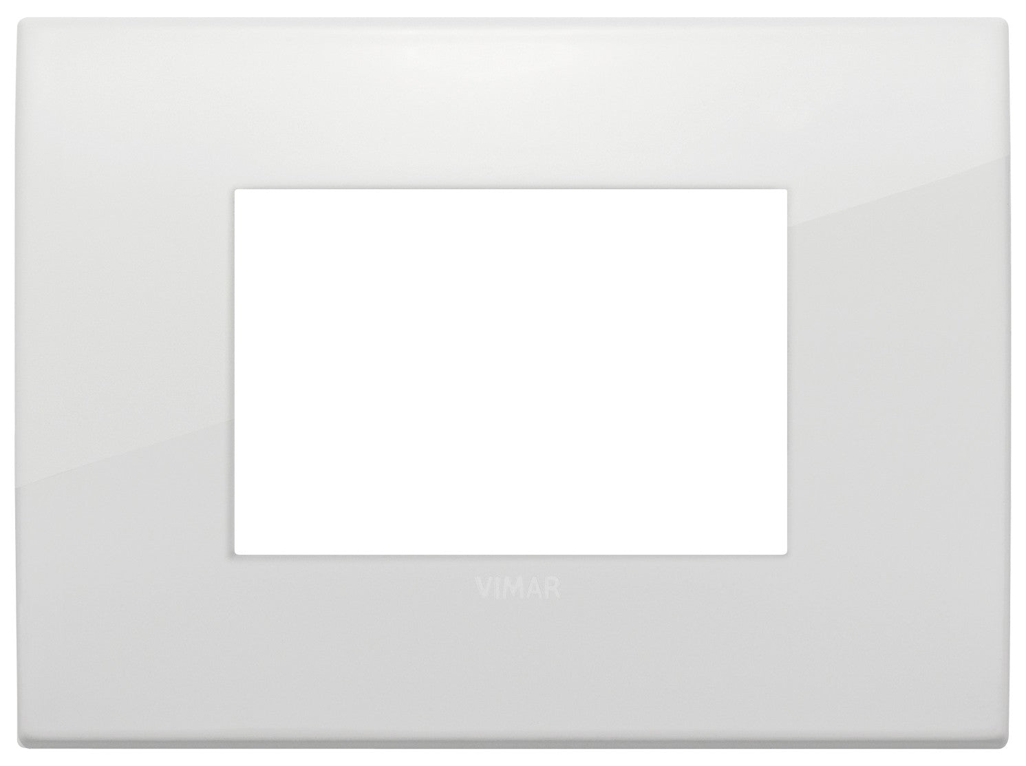 VIMAR Placca Classic 3M modular metal frame in polar finish, elegant and stylish design for home decor.