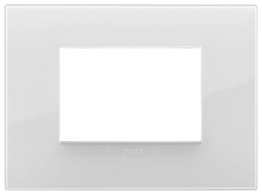 VIMAR Placca Classic 3M Reflex ghiaccio, tecnopolimero, design elegante per interruttori e prese.