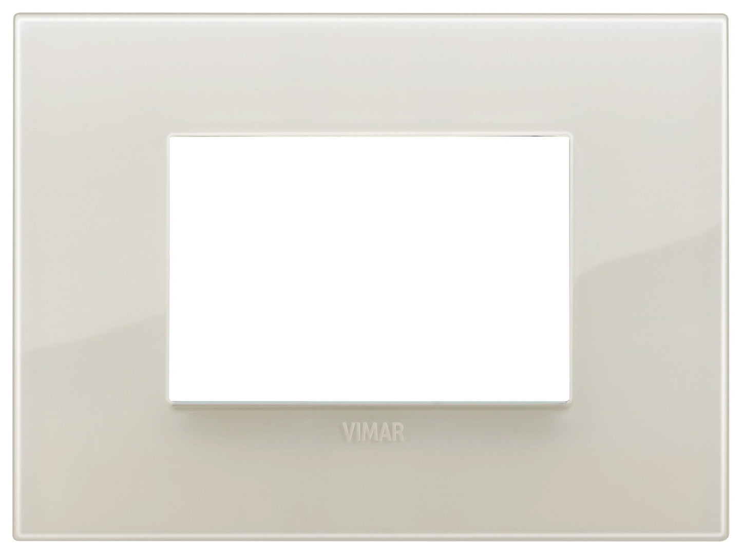 VIMAR Placca Classic 3M Reflex avorio, tecnopolimero, design elegante per installazione elettrica.