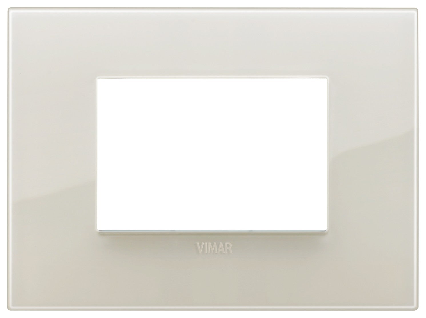 VIMAR Placca Classic 3M Reflex avorio, tecnopolimero, design elegante per installazione elettrica.