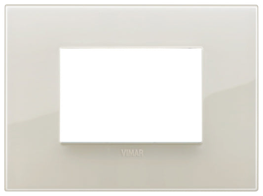VIMAR Placca Classic 3M Reflex avorio, tecnopolimero, design elegante per installazione elettrica.
