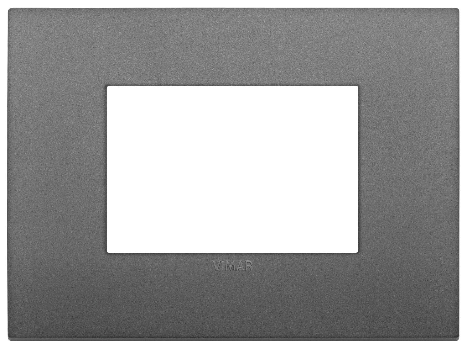 VIMAR Placca Classic 3M grigio, tecnopolimero multi-module frame, elegant gray design for modern interiors.