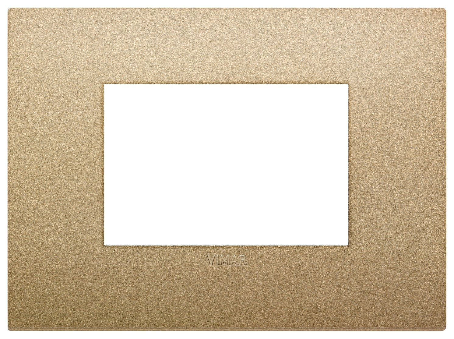 VIMAR Placca Classic 3M oro matt, technopolymer frame for electrical switches, elegant golden matte finish.
