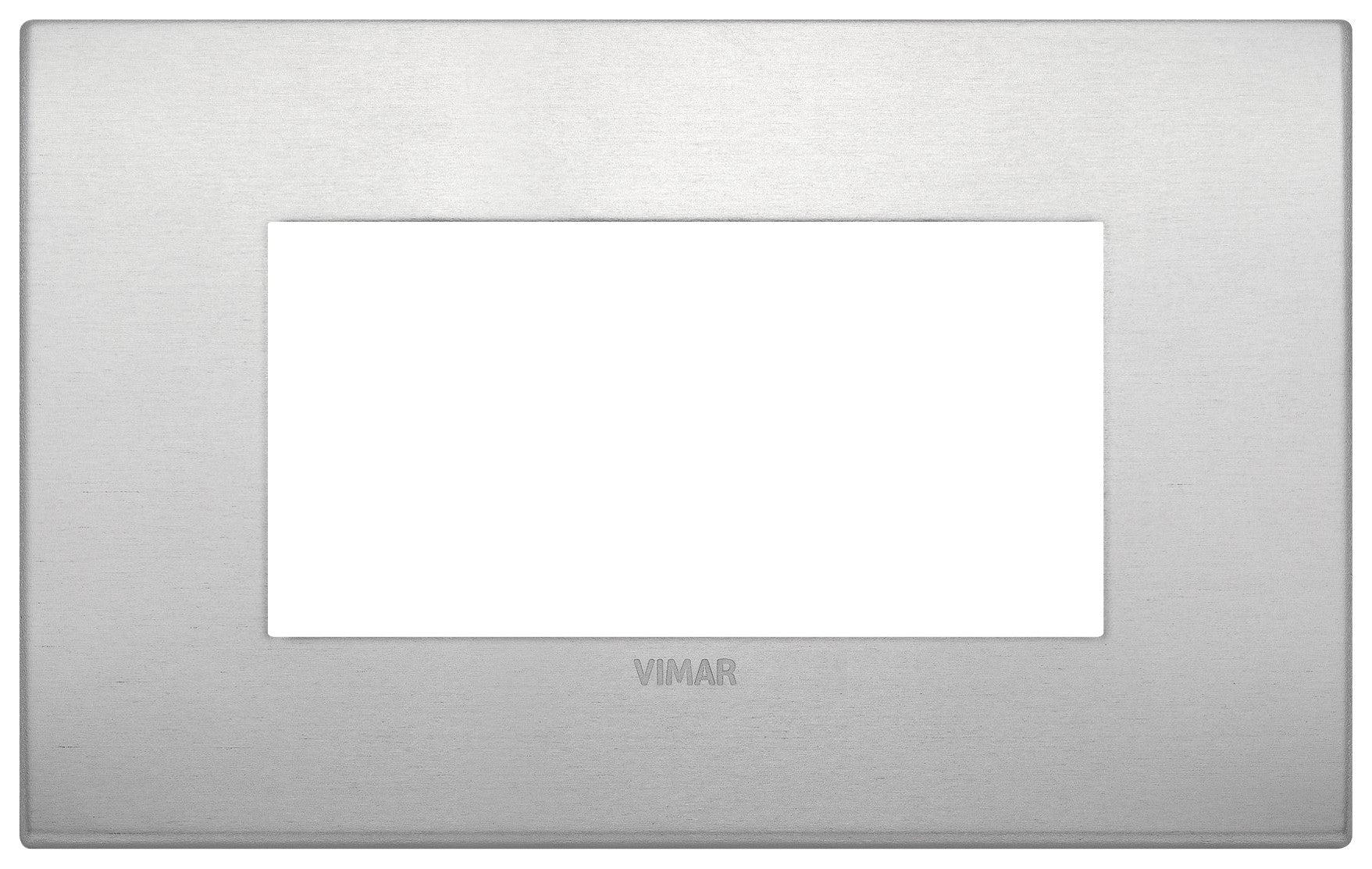 VIMAR Placca Classic 4M naturale in alluminio, design elegante e moderno, ideale per interni.